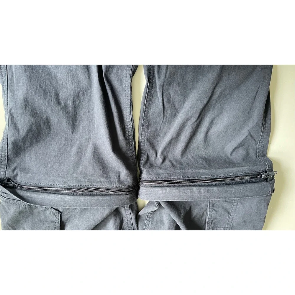 BC Clothing Mens Convertible Cargo Hiking Pants Navy Zip Off Shorts S 34 buckle